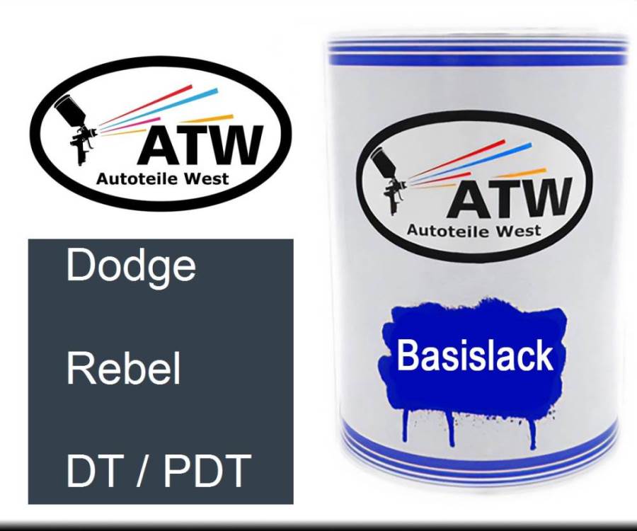 Dodge, Rebel, DT / PDT: 500ml Lackdose, von ATW Autoteile West.